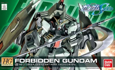 Bandai 5057914 #R09 GAT-X252 Forbidden Gundam HG 1/144 Scale Model Kit