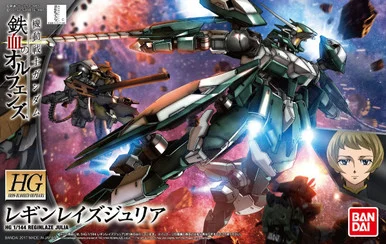 Bandai 5055897 #034 ReginlaZe Julia Iron Blooded Orphans HG 1/144 Scale Model Kit
