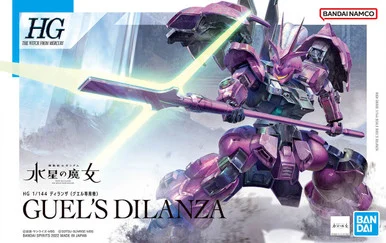 Bandai 5063341 #04 Guel's Dilanza 'The Witch from Mercury' HG 1/144 Scale Model Kit