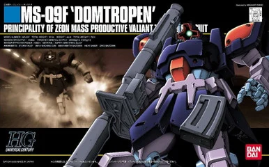 Bandai 5060658 #017 MS-09F Dom Tropen Principality Of Zeon Mass Productive Valiant Mobile Suit HGUC 1/144 Scale Model Kit