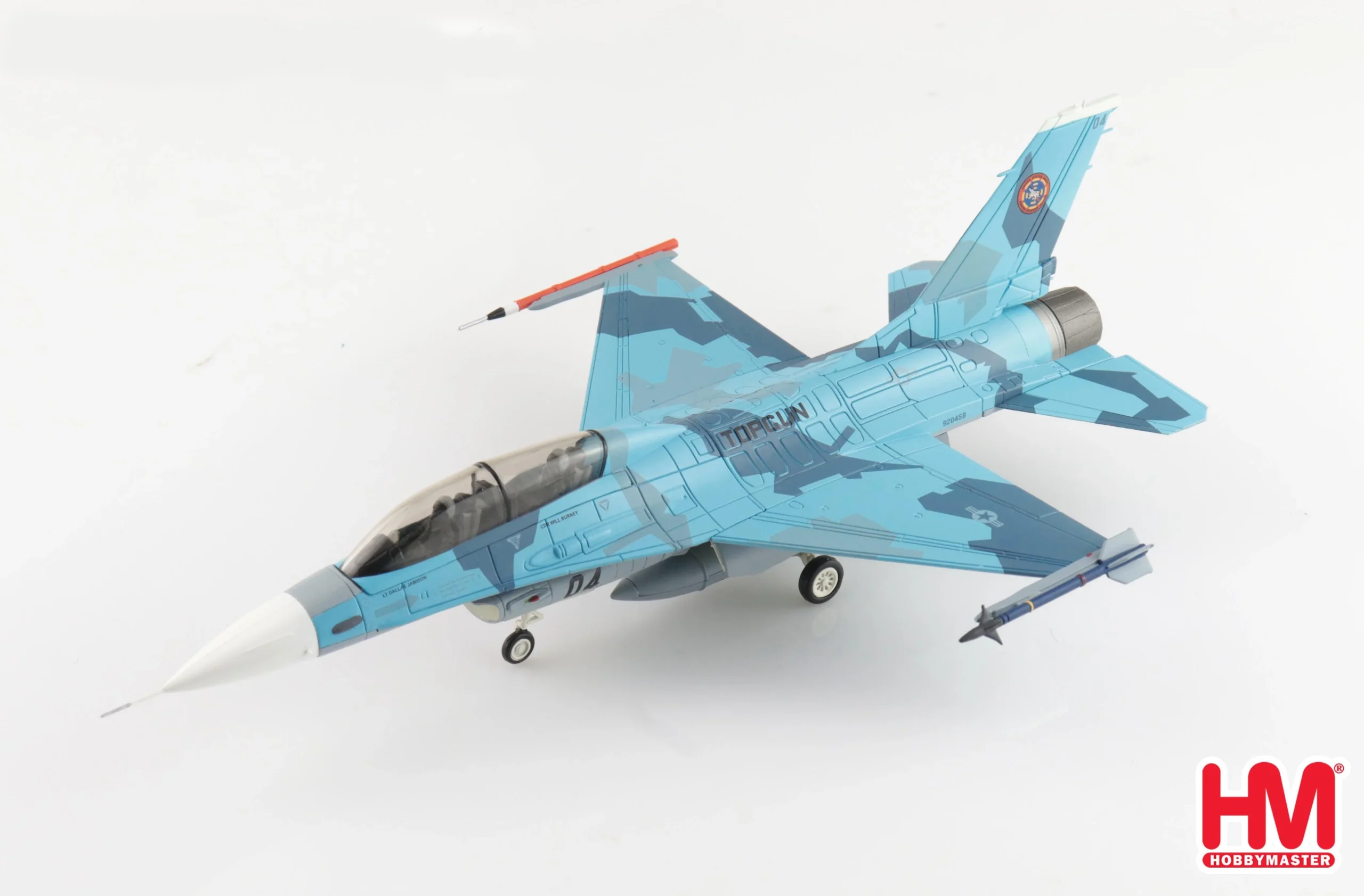 Hobby Master Lockheed Martin F-16B “Black 04” (TOPGUN Centennial of Naval Aviation 2011) 1:72 Scale Diecast Model