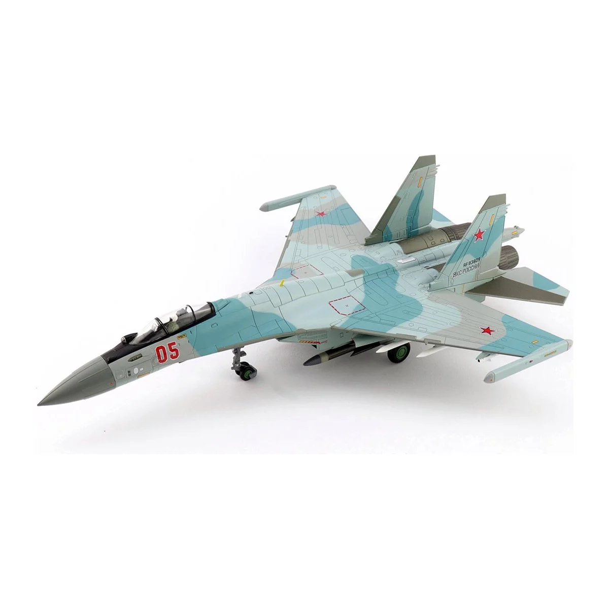 Sukhoi Su-35S Flanker E Red 05 Russian Air Force 2025 Die cast