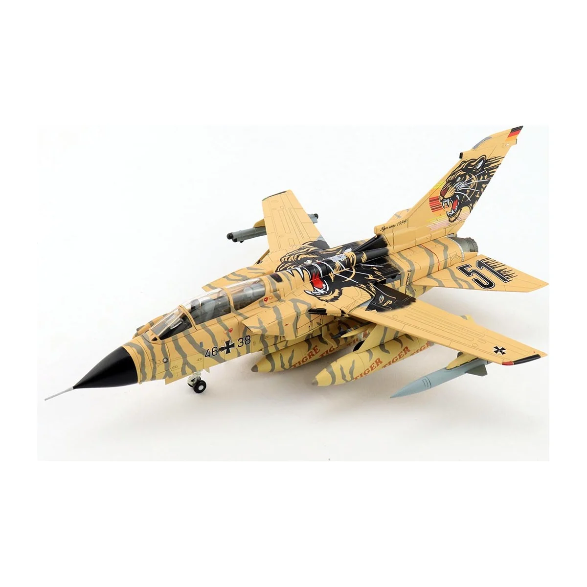 Tornado ECR 'NATO Tiger Meet 2025' 46+38 TAW 51 'Immelmann' Beja AB 2025 Die cast - Hobby Master