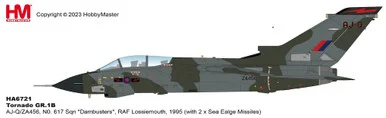 Tornado GR.1B No. 617 Sqn. "Dambusters", RAF Lossiemouth, 1995 (ith 2 x Sea Ealge Missiles) HA6721 1:72 - Hobby Master