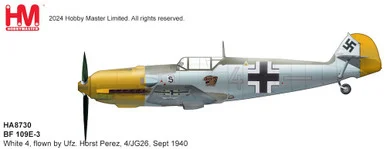 BF 109E-3 "Ufz. Horst Perez" white 4, 4/JG 26, Sept 1940 HA8730 1:48