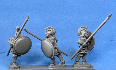 PIG030104 - Hoplites advancing spear 45'