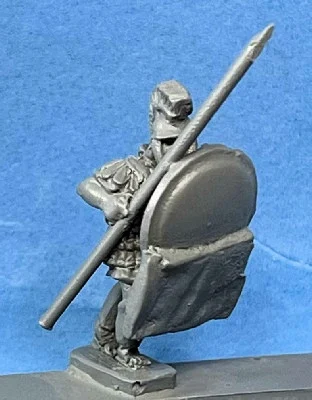 PIG030110 - Hoplites with skirted shields advancing spear 45'