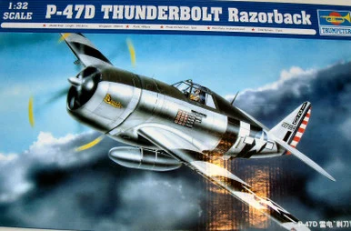 Trumpeter 02262 P-47D Thunderbolt Razorback Fighter 1/32 Scale Model Kit