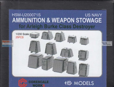 HSMU200071U 1:200 HS Models Ammunition & Weapon Stowage for Arleigh Burke Class Destroyer