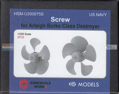 HSMU200075U 1:200 HS Models Screws for Arleigh Burke Class Destroyer