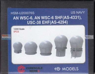 HSMU200076U 1:200 HS Models AN WSC-6, AN WSC-6 SHF (AS-4331), USC-38 EHF (AS-4294)