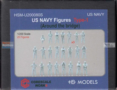 HSMU200080U 1:200 HS Models Figures Type 1 (Around the Bridge) for Arleigh Burke Class Destroyer