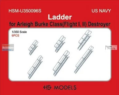 HSMU350096U 1:350 HS Models US Navy Ladders (for Arleigh Burke Class)