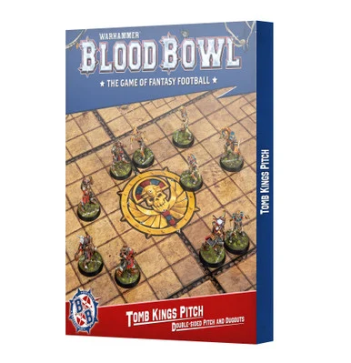 GW202-60 Blood Bowl: Tomb Kings Pitch: Double-sided Pitch and Dugouts Set