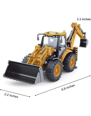 IMEX 14514 Die Cast Backhoe w/Loader 1/50