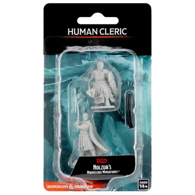 Wizkids 73672 Dungeons & Dragons Nolzur`s Marvelous Unpainted Miniatures: Male Human Cleric