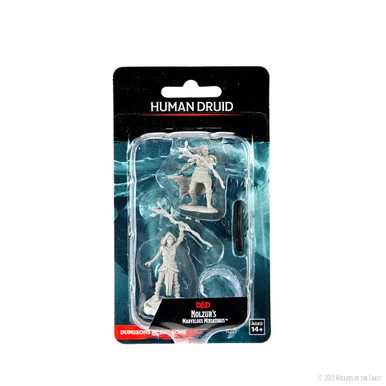 Wizkids 90223 Dungeons & Dragons Nolzur`s Marvelous Unpainted Miniatures: Human Druid Female