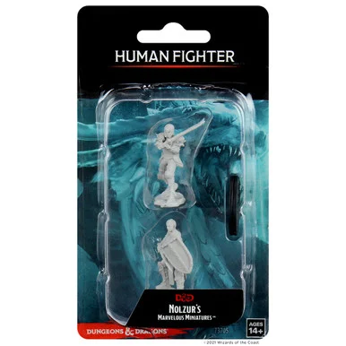 Wizkids 73705 Dungeons & Dragons Nolzur`s Marvelous Unpainted Miniatures: Female Human Fighter