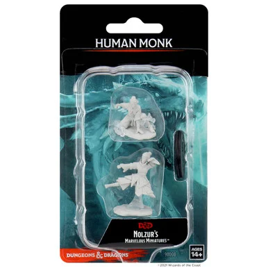 Wizkids 90008 Dungeons & Dragons Nolzur`s Marvelous Unpainted Miniatures: Female Human Monk