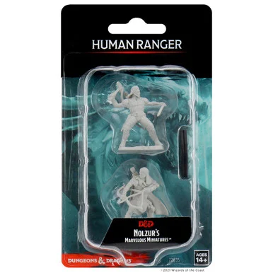 Wizkids 72635 Dungeons & Dragons Nolzur`s Marvelous Unpainted Miniatures: Human Male Ranger