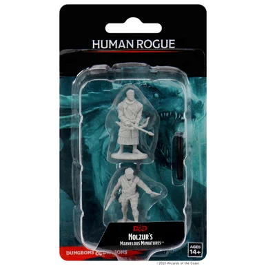 Wizkids 73702 Dungeons & Dragons Nolzur`s Marvelous Unpainted Miniatures: Male Human Rogue