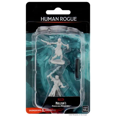 Wizkids 73831 Dungeons & Dragons Nolzur`s Marvelous Unpainted Miniatures: Female Human Rogue
