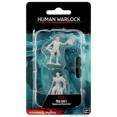 Wizkids 73836 Dungeons & Dragons Nolzur`s Marvelous Unpainted Miniatures: Male Human Warlock