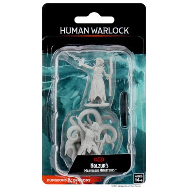 Wizkids 73837 Dungeons & Dragons Nolzur`s Marvelous Unpainted Miniatures: Female Human Warlock