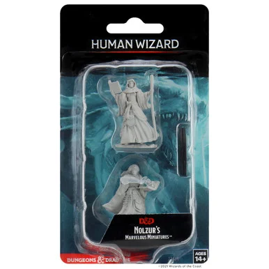 Wizkids 72619 Dungeons & Dragons Nolzur`s Marvelous Unpainted Miniatures: Human Female Wizard