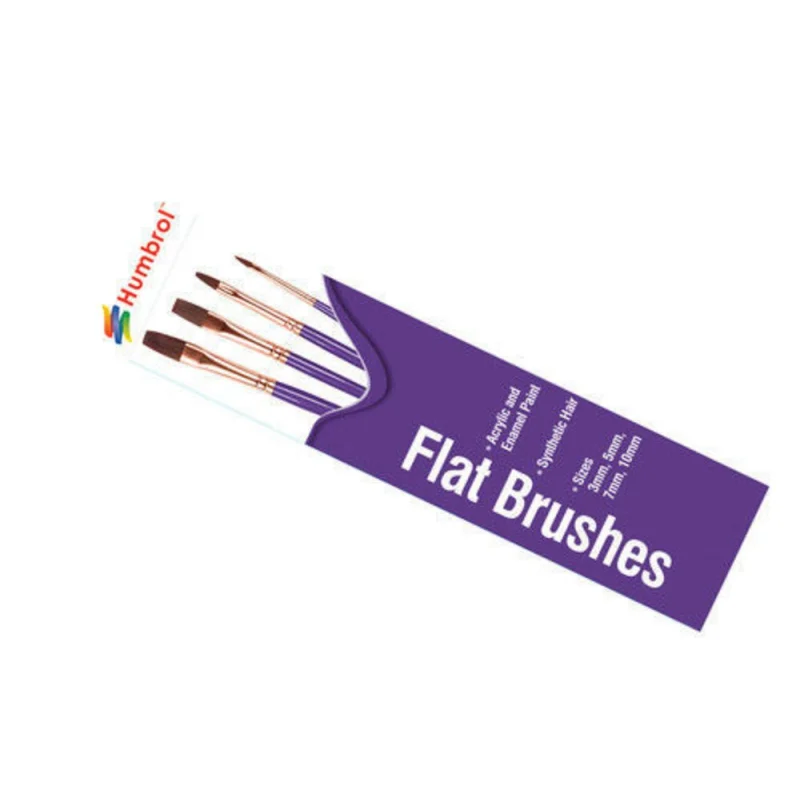 Pinsel Set -flach 3,5,7,10 Painting