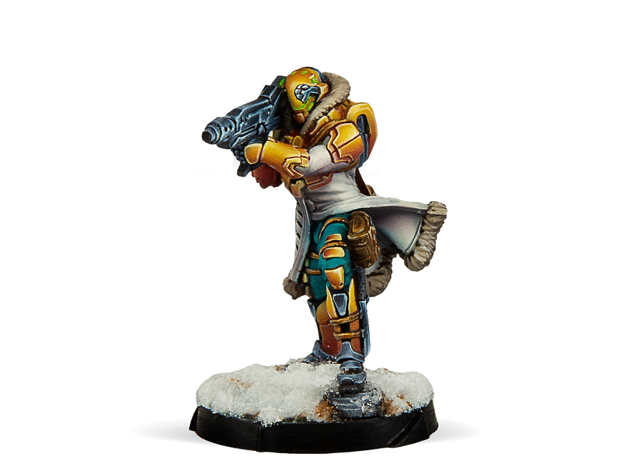 Infinity Yu Jing Hundun Ambush Unit (Heavy RL) Miniature Game Figure - Corvus Belli