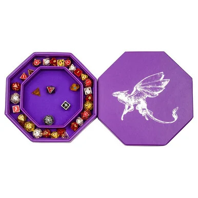Hymgho Premium Gaming HY00231 Dice Tray and Keeper: Hero's Hoard: Fairy Dragon