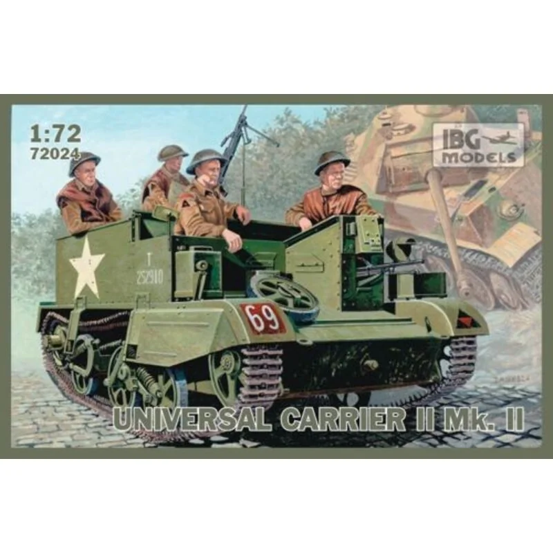 British Universal Carrier Mk.II, also known as the Bren Gun Carrier. Europe. Model kit - IBG