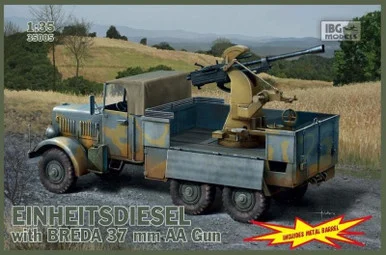 1/35 IBG Einheitsdiesel with Breda 37mm AA gun - IBG Models