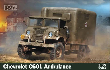 1/35 IBG Chevrolet C60L Ambulance Plastic Model Kit - IBG Models