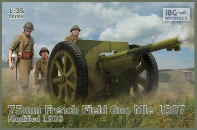 1/35 IBG 75mm French Field Gun Mle 1897 – Modified 1938 - IBG Models
