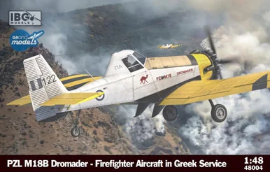 1/48 IBG Models 1/48 IBG PZL M18 Dromader Firefighter Aicraft Greek Service Plastic Model Kit