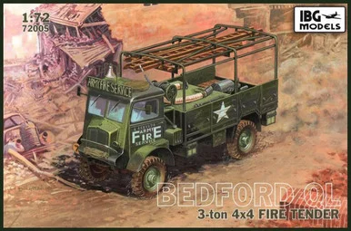 1/72 IBG Bedford QLR 3 ton 4x4 Fire Tender Plastic Model Kit - IBG Models