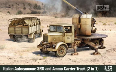 1/72 IBG Models Italian Autocannonce 3Ro and Ammo Carrier Truck (2 IN 1) Plastic Model Kit