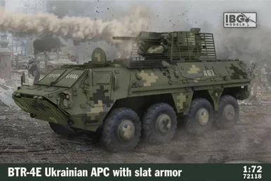 1/72 IBG BTR Ukraine APC w/slot armor - IBG Models