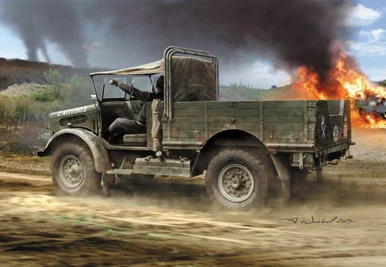 1/72 IBG Models Bedford MWD General Service (Open Cab/Aeroscreen) Plastic Model Kit