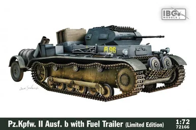 1/72 IBG Models Pz.Kpfw. II Ausf. b with Fuel Trailer LE - PREORDER