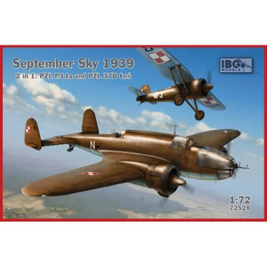 1/72 IBG September Sky 1939: 2 in 1 PZL P.11a and PZL 37B Â - IBG Models