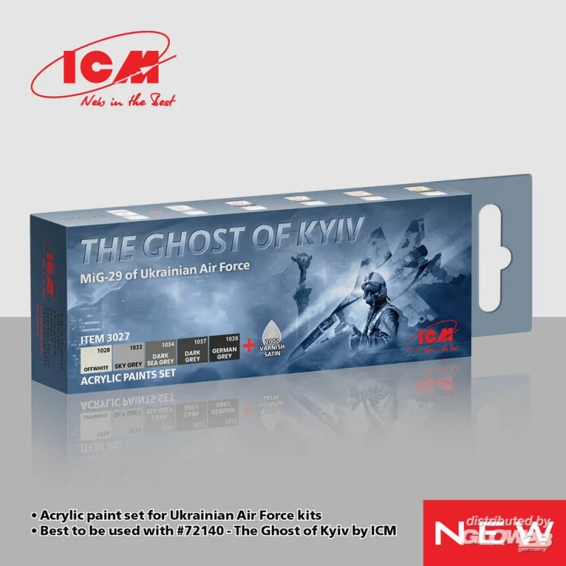 Acrylic Paint Set for The Ghost of Kyiv - ICM