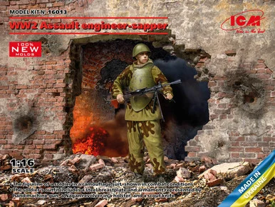 1/16 ICM WWII Assault Engineer-Sapper Figure Model Kit