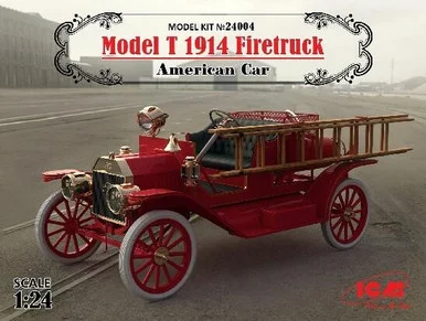 1/24 ICM Model T 1914 Firetruck, American Car - ICM Models