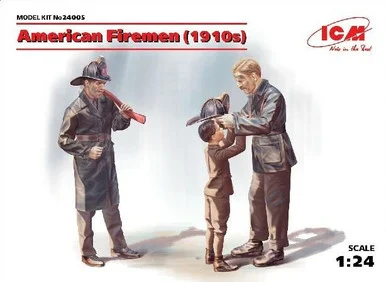1/24 ICM American Firemen (1910s) (3 figures) - ICM Models