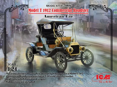 1/24 ICM Model T 1912 Commercial Roadster, American Car - ICM Models