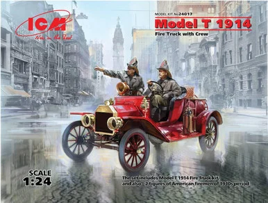 1/24 ICM Model T 1914 Fire Truck with Crew - ICM Models