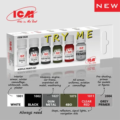 ICM Models - Acrylic paint set Try Me Set